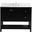 Theo 42 Inch Single Bathroom Vanity In Black With Backsplash