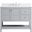 Theo 42 Inch Single Bathroom Vanity In Gray With Backsplash