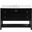 Theo 48 Inch Single Bathroom Vanity In Black With Backsplash
