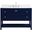 Theo 48 Inch Single Bathroom Vanity In Blue With Backsplash