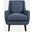 Theo Upholstered Accent Chair In Navy