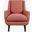 Theo Upholstered Accent Chair In Rose