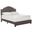 Theron Full Bed in Dark Taupe