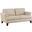 Thierry Leather Loveseat In Cream