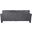 Thierry Leather Sofa In Gray