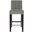 Thompson Sea Mist and Espresso 23.9 Inch Linen Counter Stool with Silver Nailheads