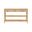 Three Drawer Console In Brown