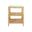 Three Tier Square Side Table In Brown