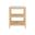 Three Tier Square Side Table In Brown