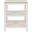 Three Tier Square Side Table In White