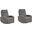 Thriller Power Swivel Glider Recliner Set of 2 In Natural Beauty Grey