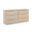 Tiberio Oak Veneer and Solid Wood Dresser In Natural