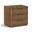 Tiberio Oak Veneer and Solid Wood Nightstand In Brown