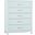 Tide and Timber 5 Drawer Chest In Blue
