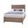 Tide and Timber Queen Fretwork Bed With Storage Footboard In Grey