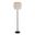 Tier 64 Inch Metal Floor Lamp In Biege and Black