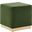 Tilden 17 Inch Performance Velvet Upholstered Square Ottoman In Moss Green