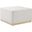 Tilden 28 Inch Performance Velvet Upholstered Large Round Ottoman In Alabaster and Natural