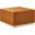 Tilden 28 Inch Performance Velvet Upholstered Large Round Ottoman In Rust and Natural