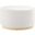 Tilden 29 Inch Performance Velvet Upholstered Large Round Ottoman In Alabaster and Natural