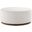 Tilden 38 Inch Boucle Upholstered Large Round Ottoman In White