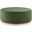 Tilden 38 Inch Performance Velvet Upholstered Large Round Ottoman In Moss Green