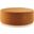 Tilden 38 Inch Performance Velvet Upholstered Large Round Ottoman In Rust and Natural