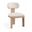 Timbra Linen Textured Fabric Upholstered Dining Chair Set of 2 In Beige