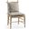Timeless Doppler Ladderback Side Chair In Stripped Brown Chestnut