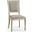 Timeless Flare Upholstered Side Chair Flared Top In Bleached Walnut