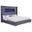 Tisdall Upholstered Eastern King Flame Visualizer Bed In Grey