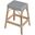 Tobias 24.5 Inch Rattan Rectangular Counter Stool In Gray