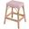 Tobias 24.5 Inch Rattan White And Pink Counter Stool