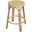Tobias 24 Inch Yellow And White Rattan Round Counter Stool