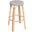 Tobias 30 Inch Grey Round Rattan Bar Stool