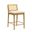 Tobias Counter Height Bar Stool In Amber Glow and White