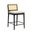 Tobias Counter Height Bar Stool In Black and White