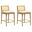 Tobias Counter Height Bar Stool Set of 2 In Amber Glow and White