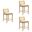 Tobias Counter Height Bar Stool Set of 3 In Amber Glow and White