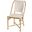 Tobias Outdoor Rattan Dining Chair In Beige and White