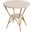 Tobias Outdoor Rattan Round Bistro Table In Beige and White