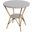 Tobias Outdoor Rattan Round Bistro Table In Black and White