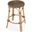 Tobias Rattan Round 24 Inch Counter Stool In Brown