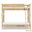 Today's Traditions Complete Twin Over Twin Bunk Bed In Natural Hickory