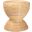 Tokyo Laminated Natural Rattan Side Table In Natural Brown