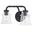 Toledo 2 Light Vanity In Matte Black