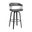 Topanga 30.5 Inch Swivel Bar Stool In Gray and Black