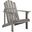 Topher Grey Wash Adirondack Chair
