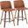 Toriano 26 Inch Counter Stool Set of 2 In Black