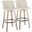 Toriano 30 Inch Fixed Height Barstool Set of 2 In Cream/Natural